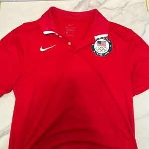 Nike official Team USA polo. Red. Size small.